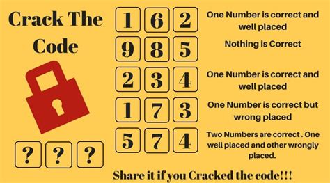 3 digit code puzzle answer|Critical Thinking Puzzles: Crack the Code 3.